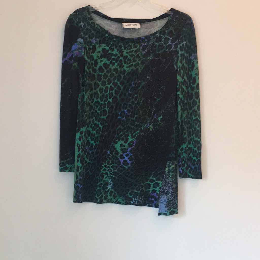 Emilio Pucci Animal Print Top